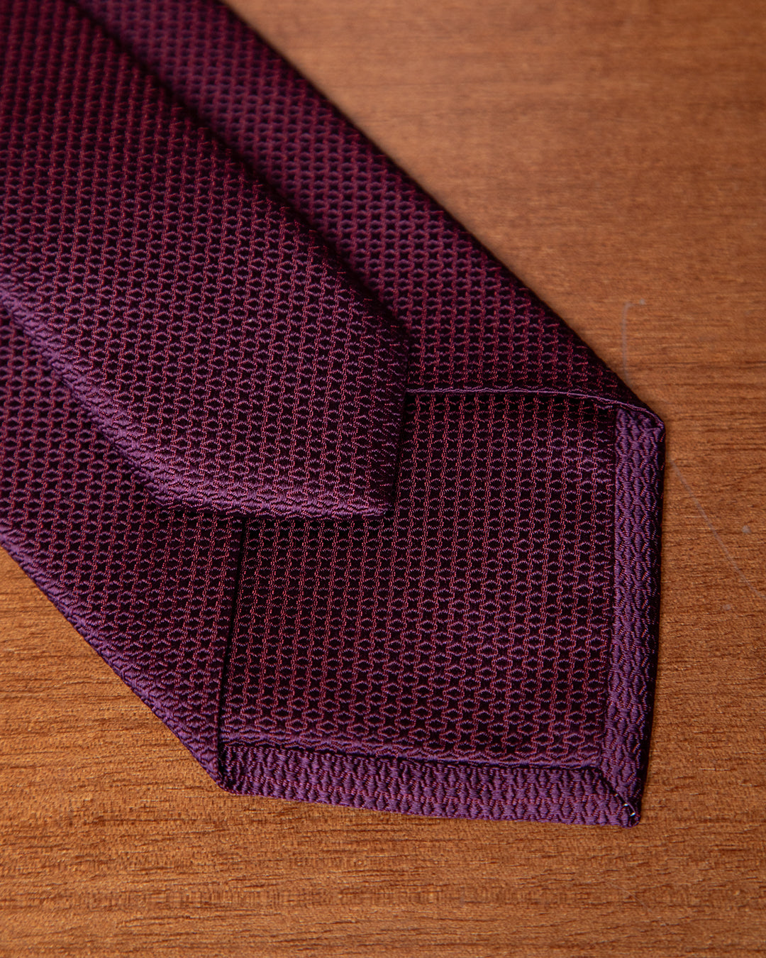 Cravatta Micro-Jacquard Viola Scuro