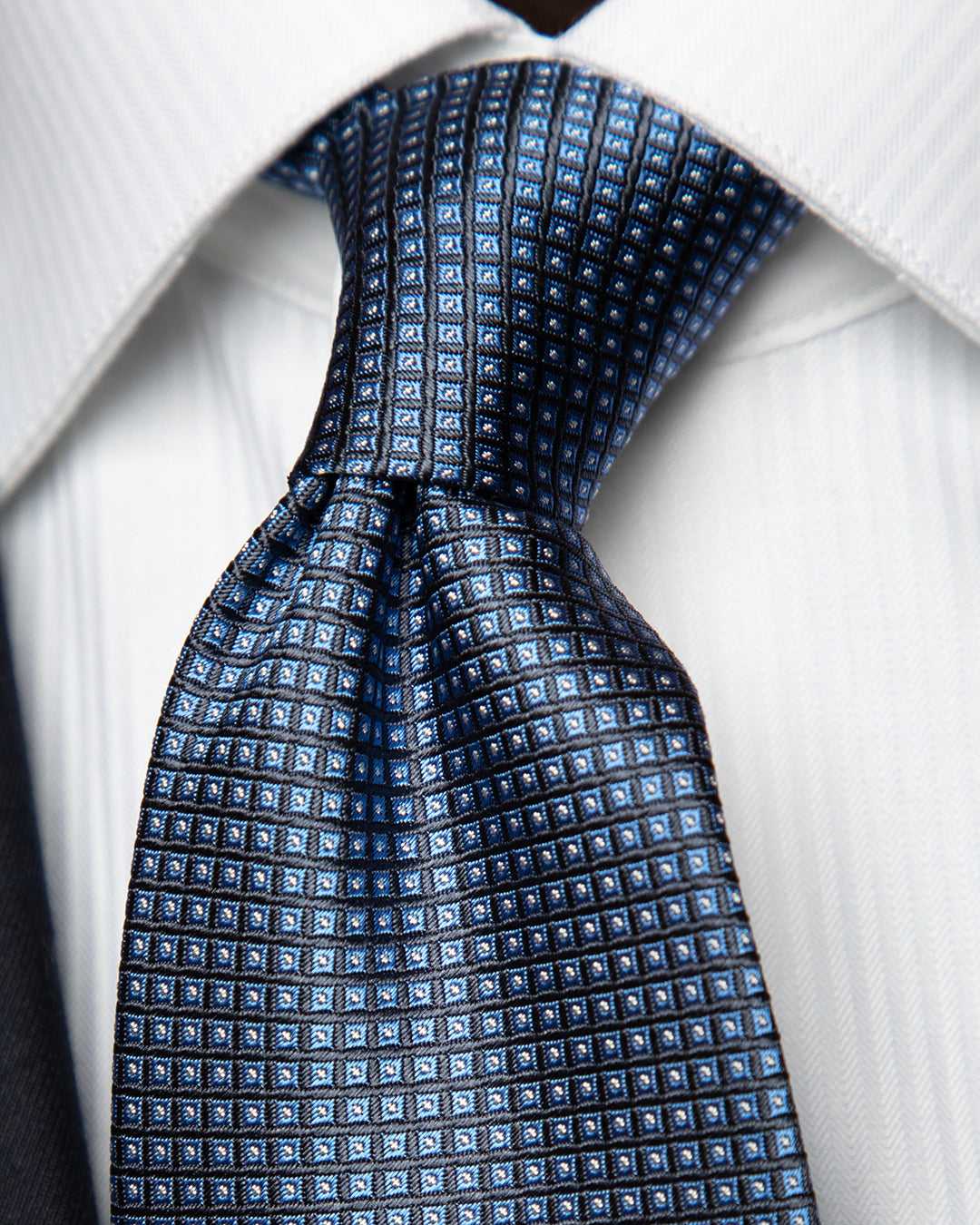 Cravatta Micro-Pixel Oltremare