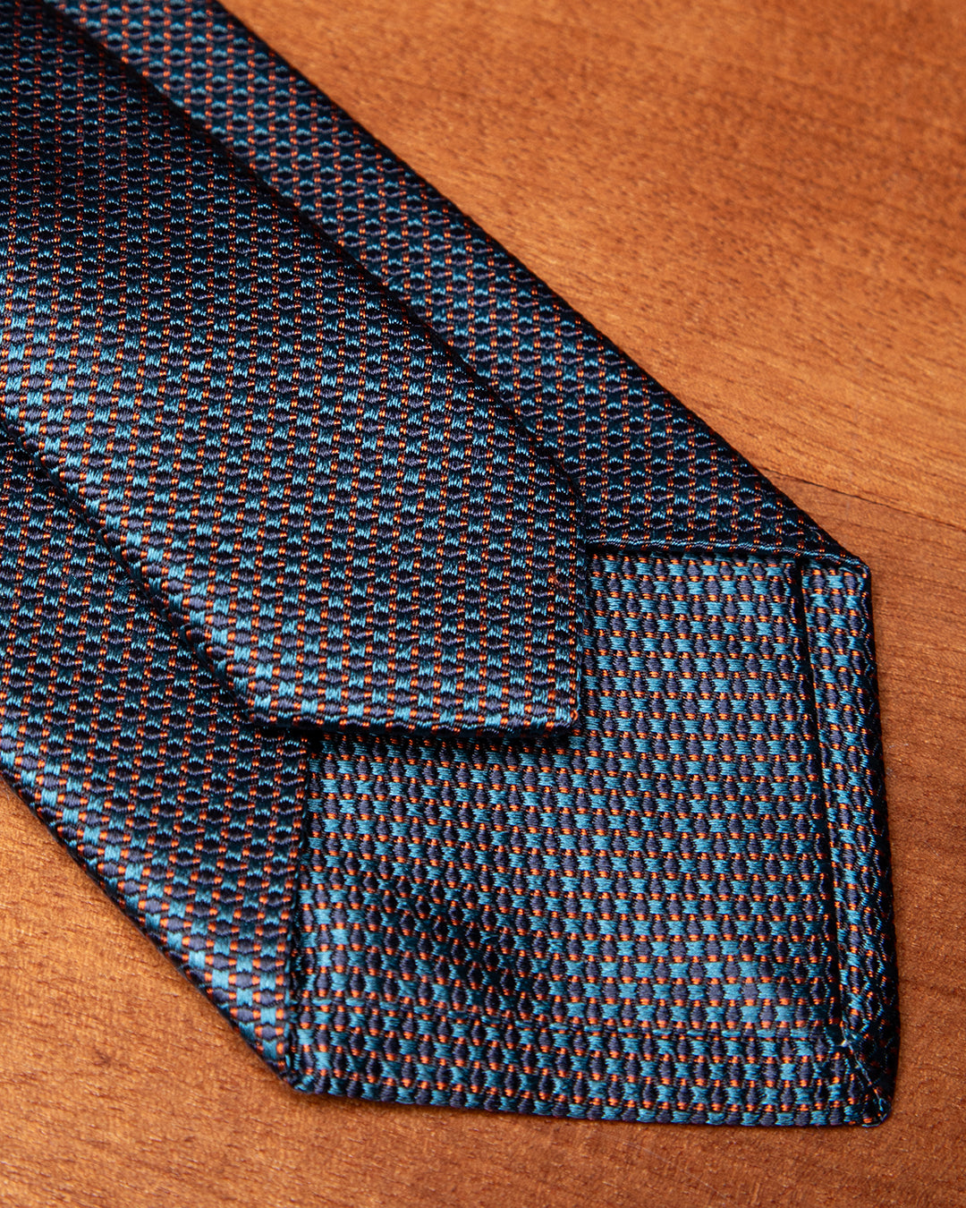 Blue Tie with Micro Air Force and Copper Pattern