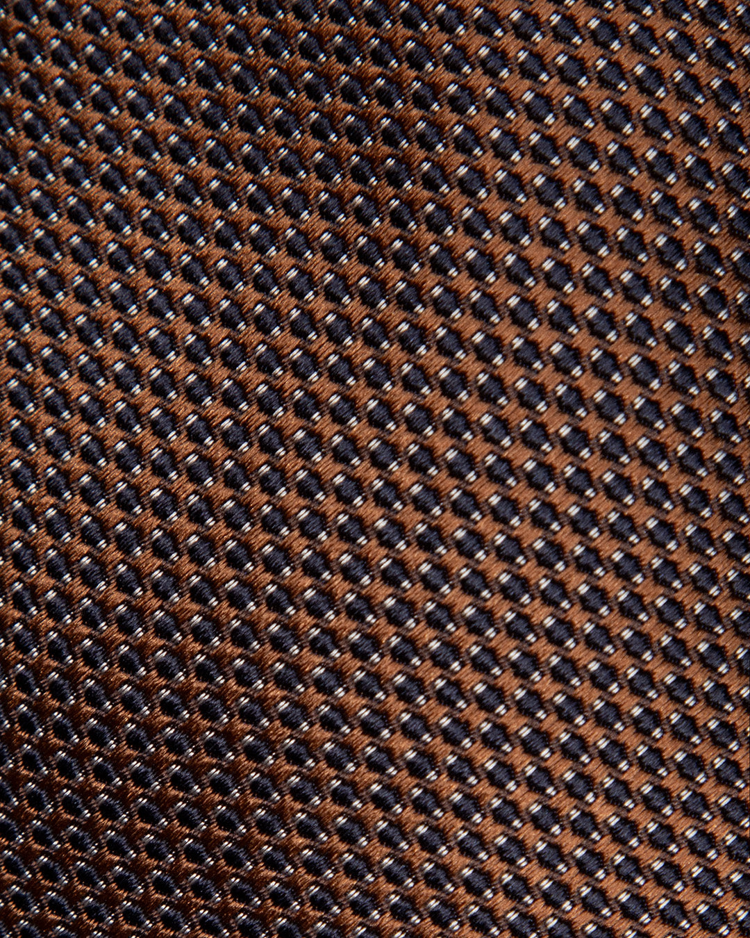 Cravatta Testa di Moro con Micro-Jacquard Blu