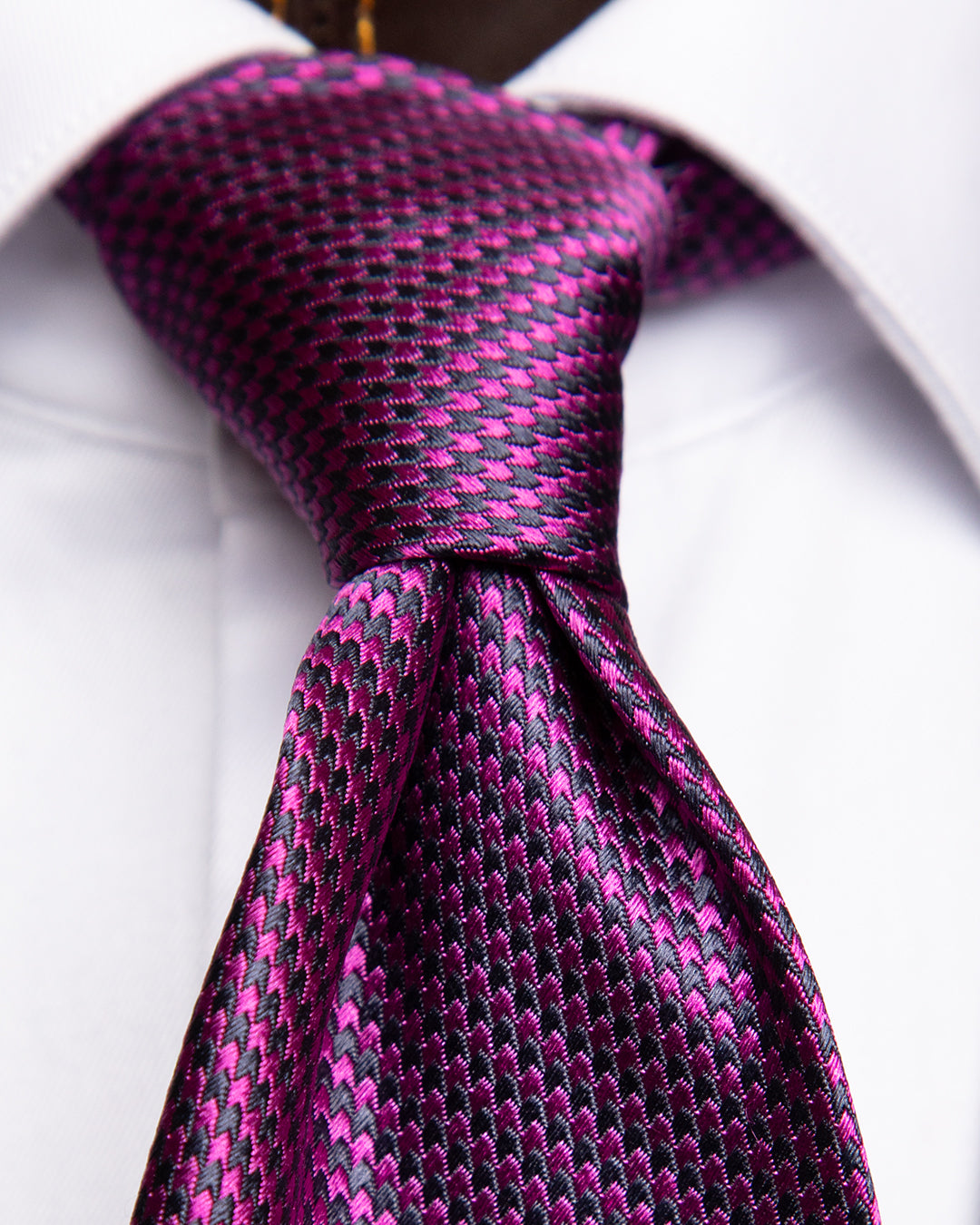 Cravatta Microfantasia Viola