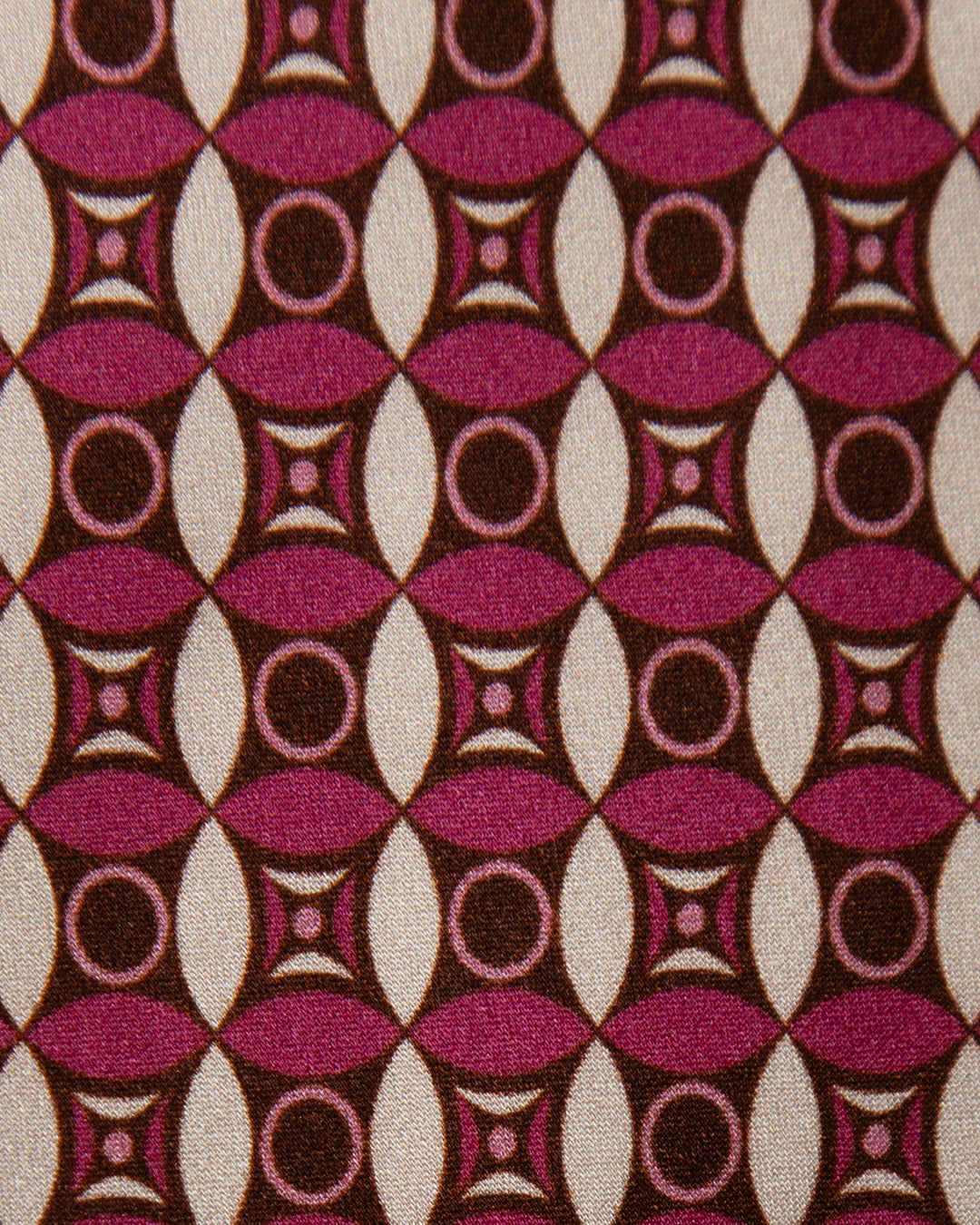 Pink & Orange Geometric Mosaic Silk Tie