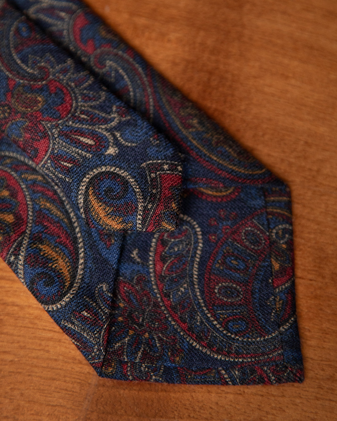 Blue Tie with Floral Pattern