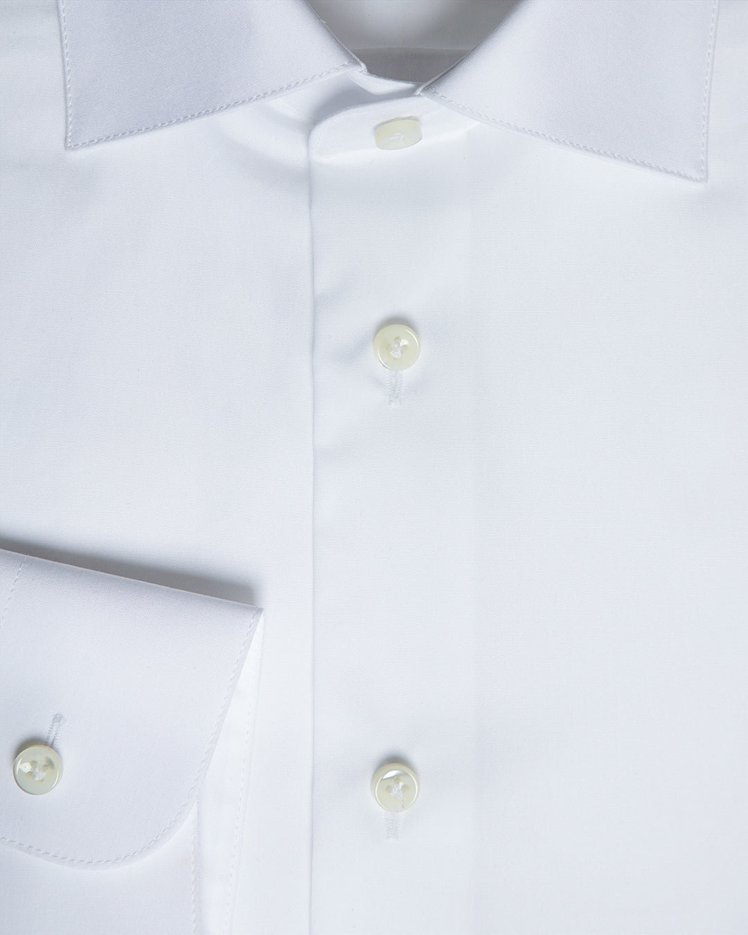 Camicia Bianca con Collo Francese