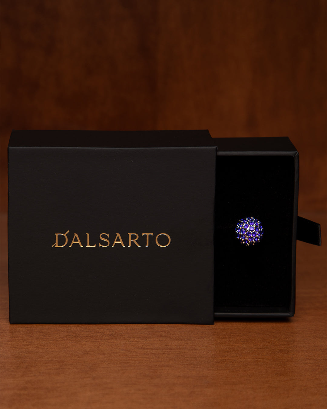 Gold and Purple Cufflinks