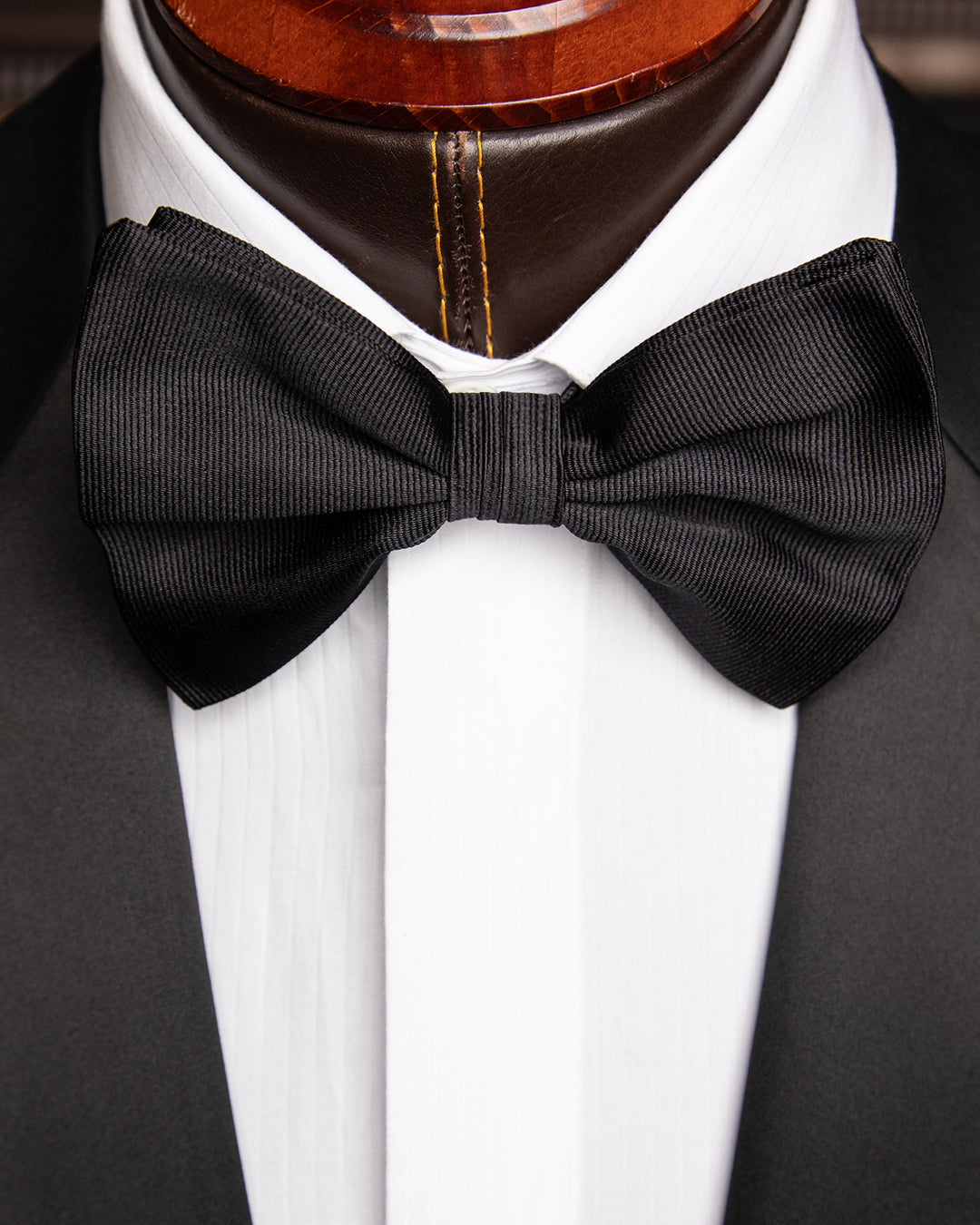 Black Grosgrain Bow Tie
