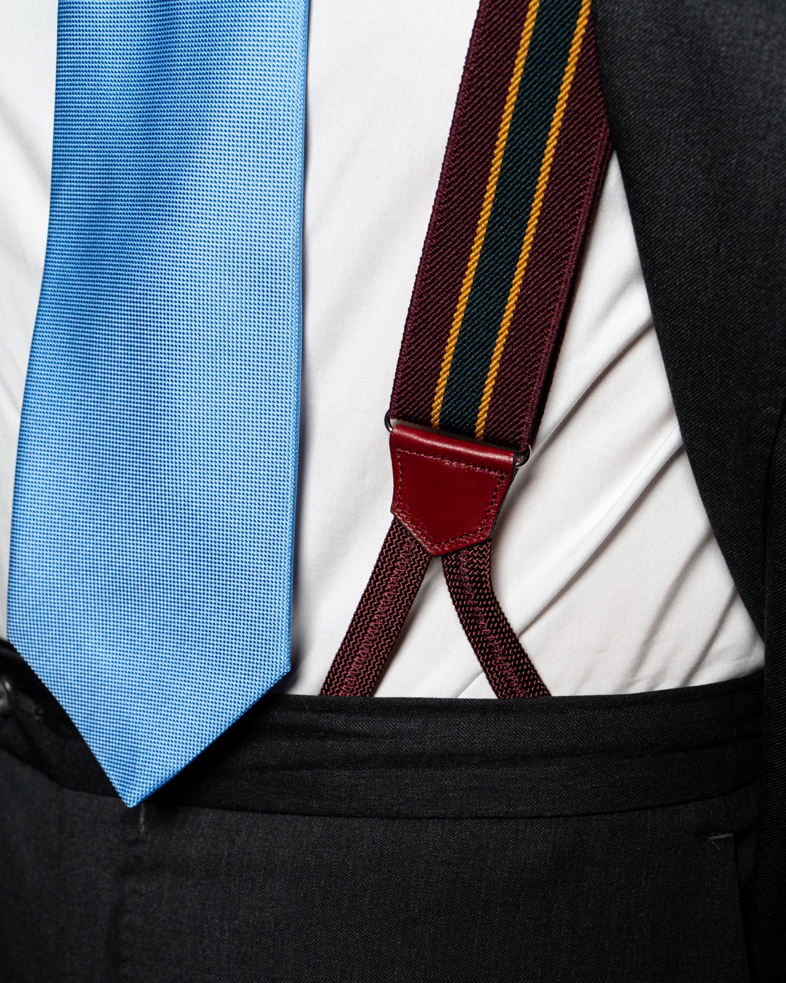 Red Striped Suspenders