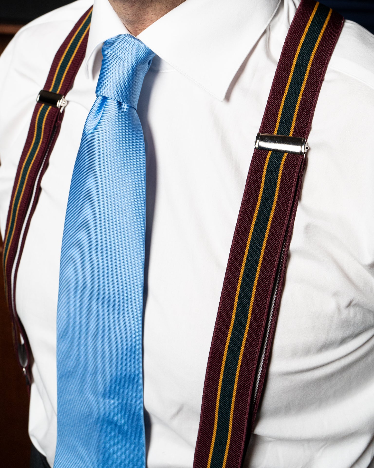 Red Striped Suspenders