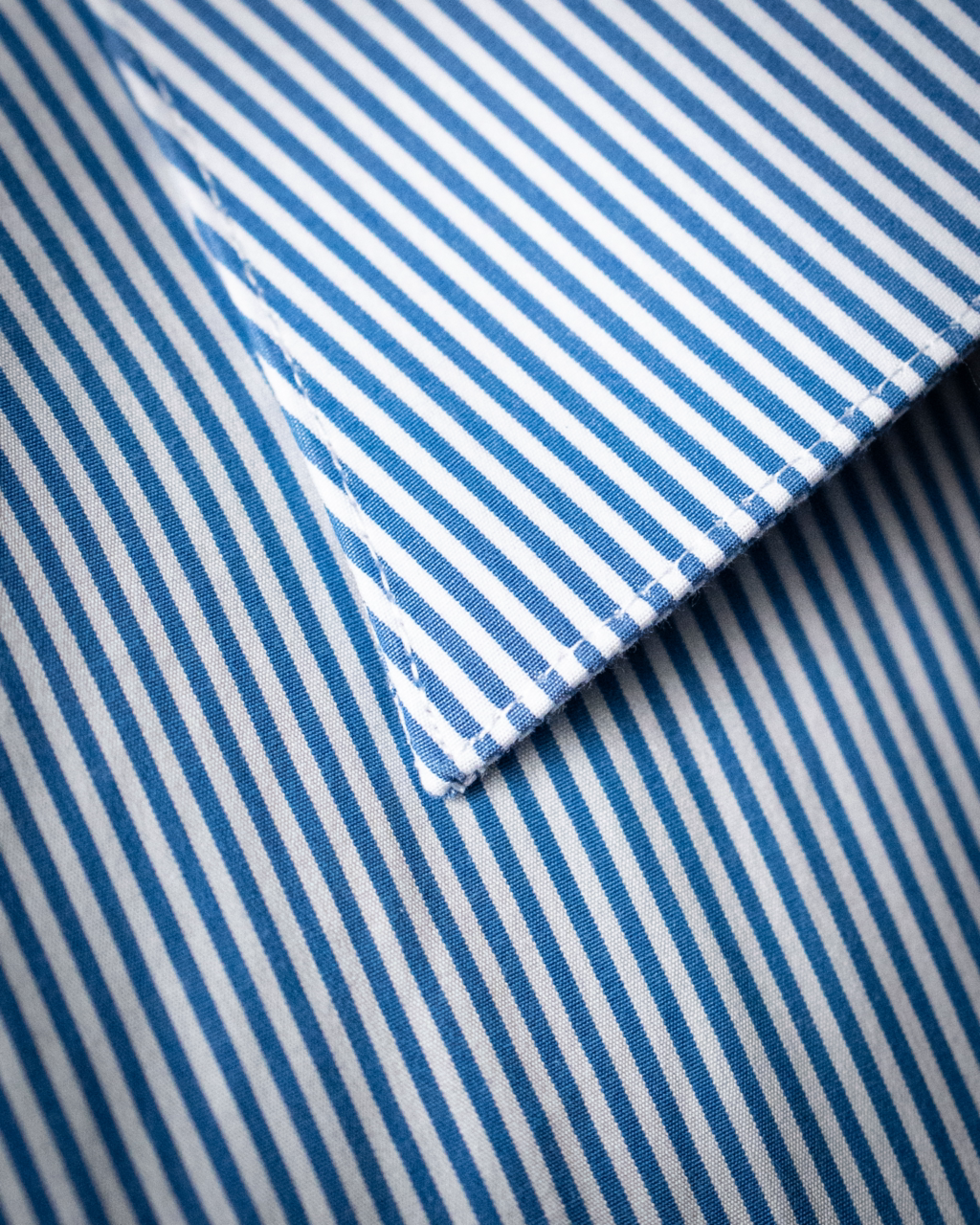 Camicia Blu Bacchettata