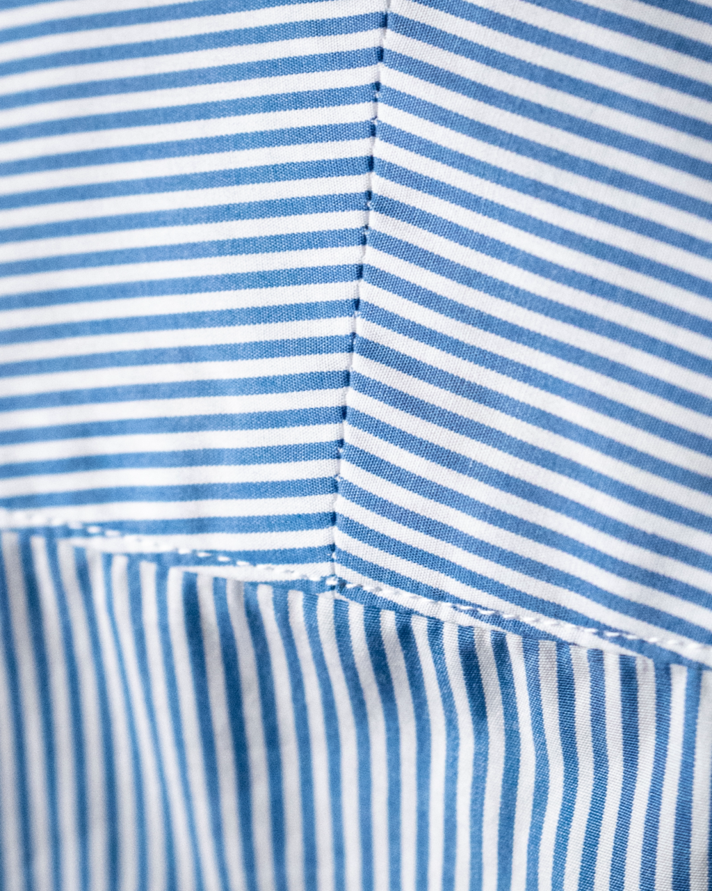 Camicia Blu Bacchettata
