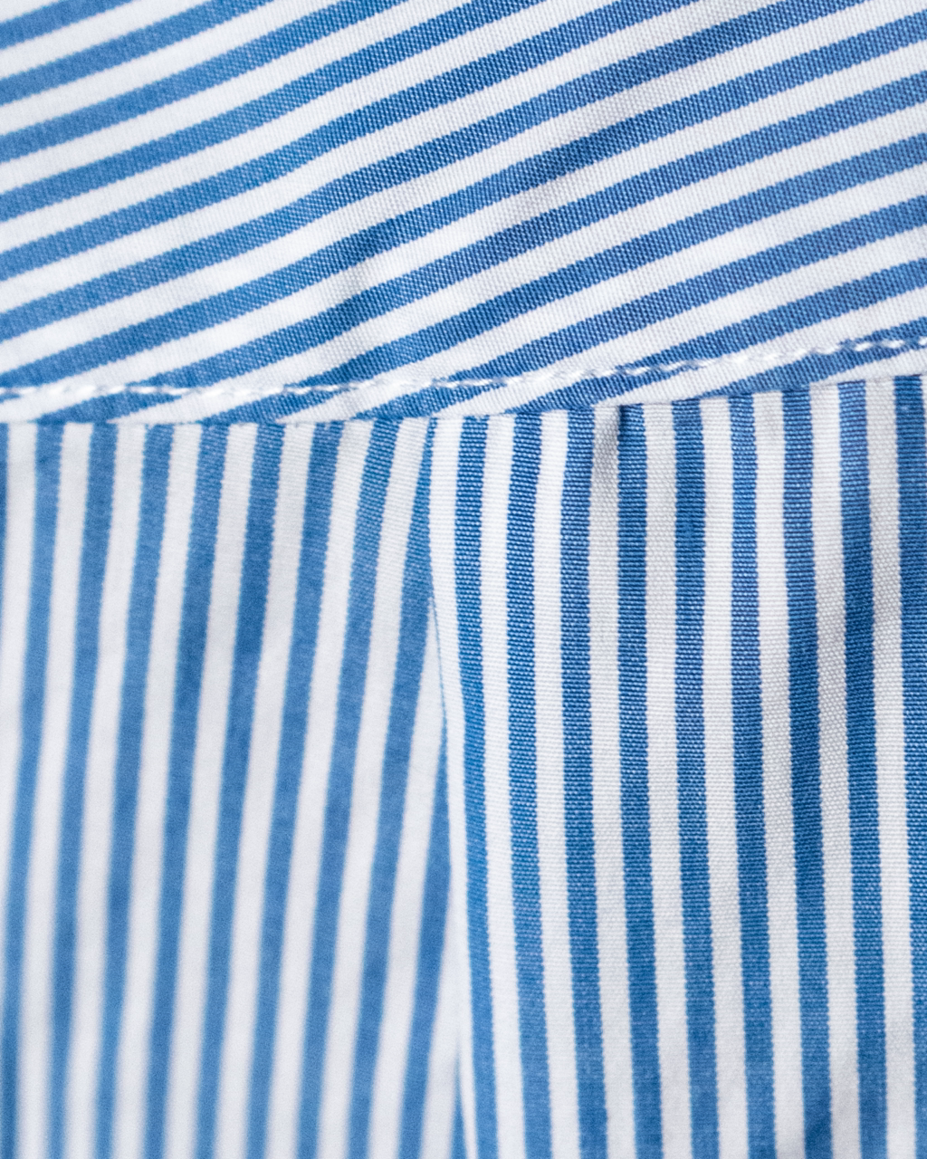 Camicia Blu Bacchettata