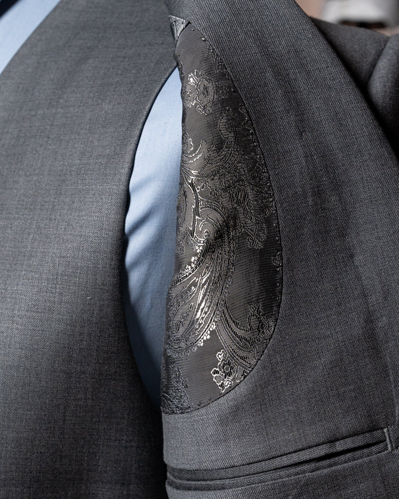 Giotto Suit 3 Pieces Pearl Gray