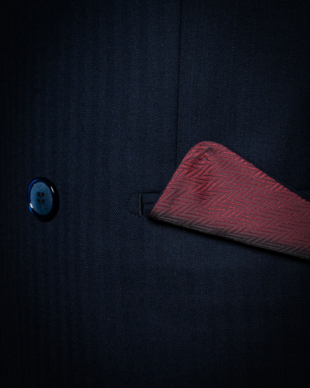 Abito Canova Blu Spinato