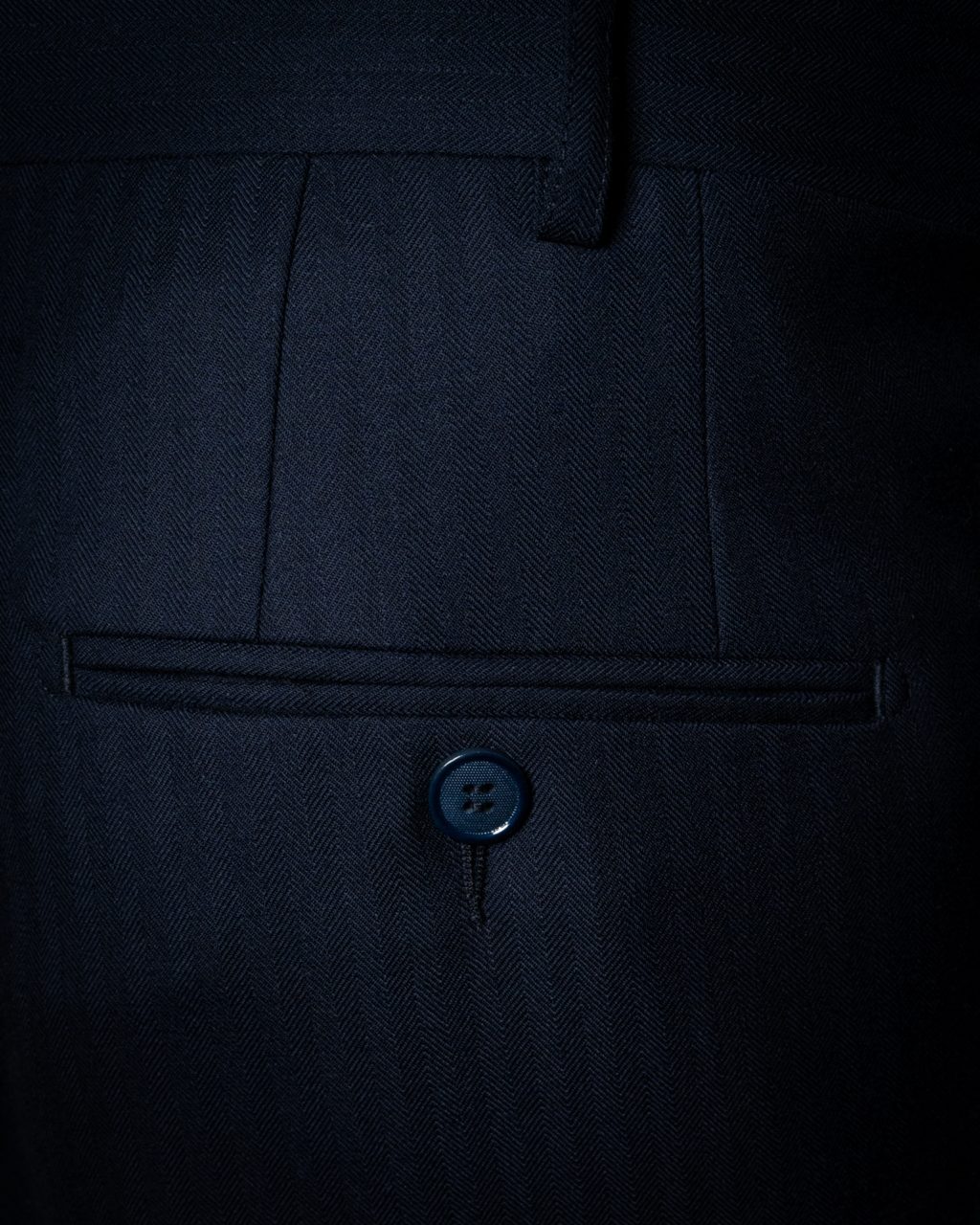 Abito Canova Blu Spinato