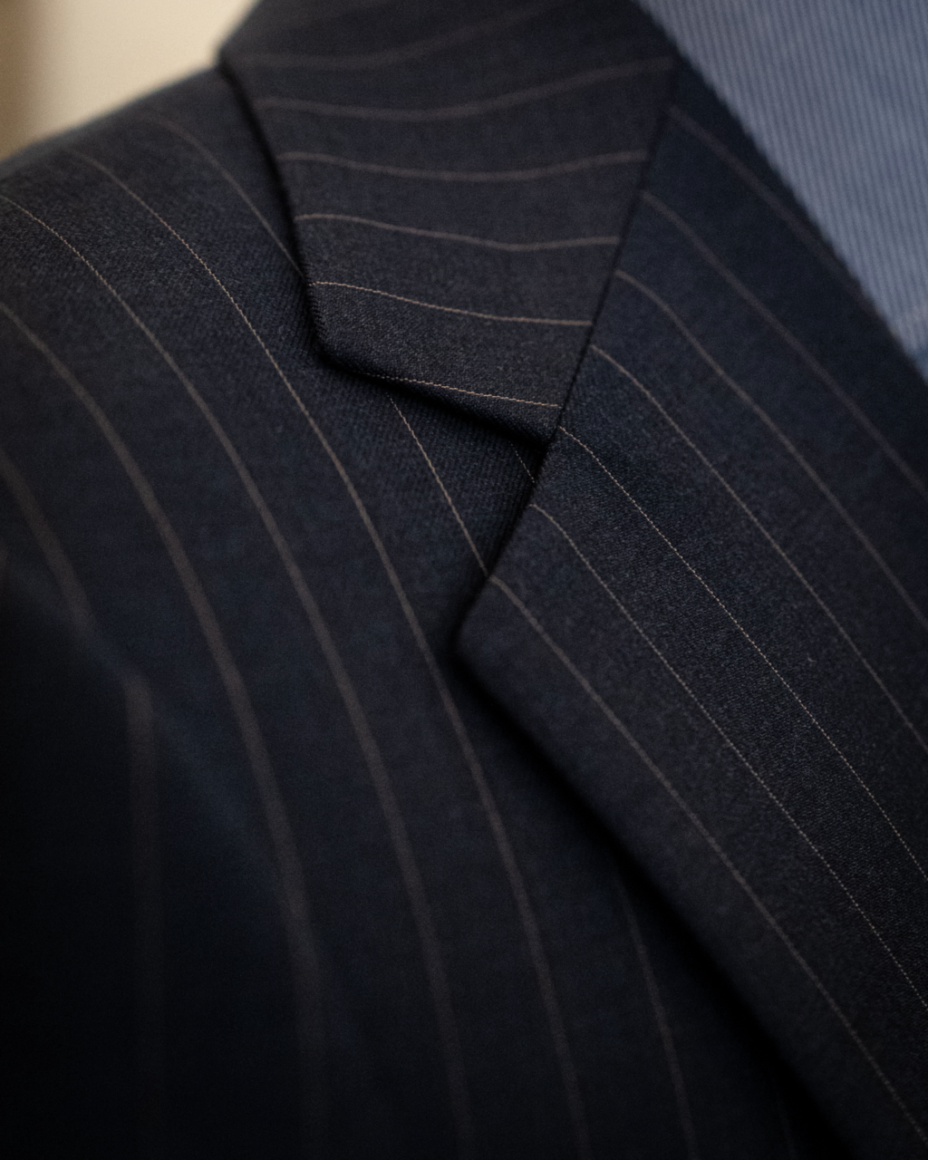 Abito Modernico Blu Notte Gessato con Gilet