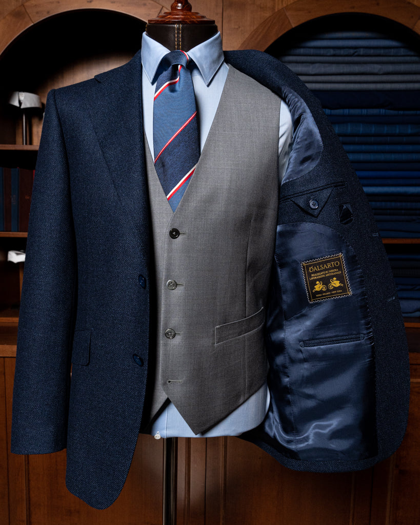 Abito Giotto Light Blue con Gilet