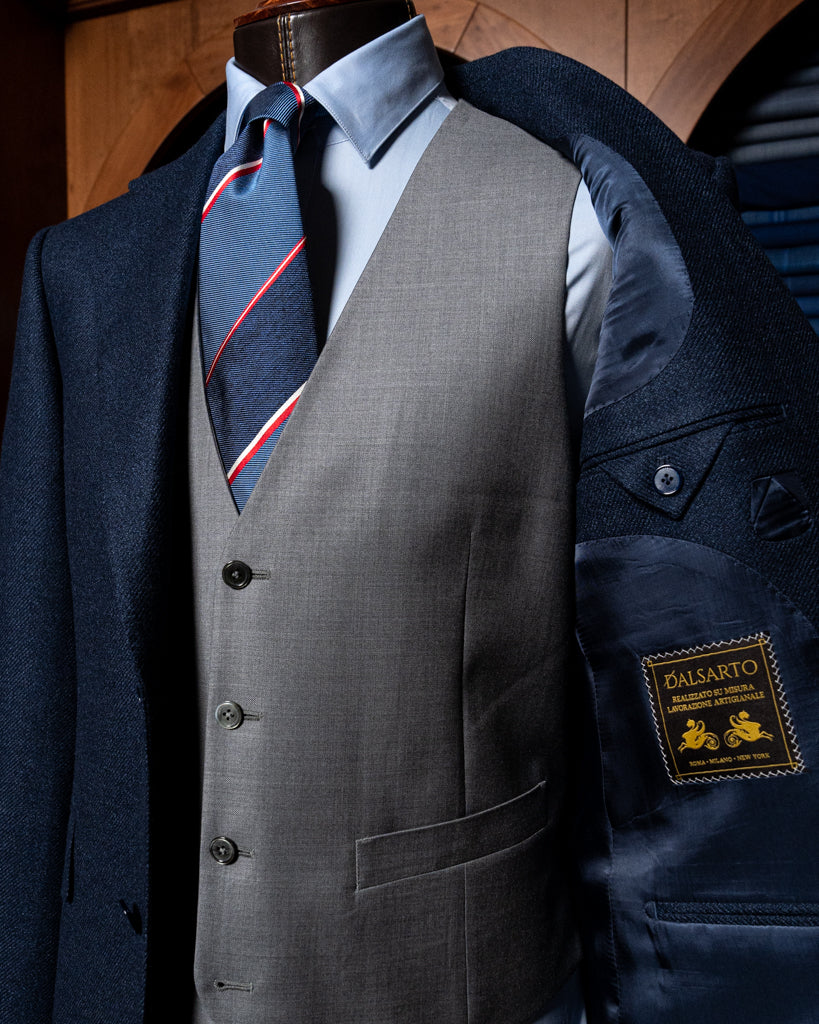 Abito Giotto Light Blue con Gilet