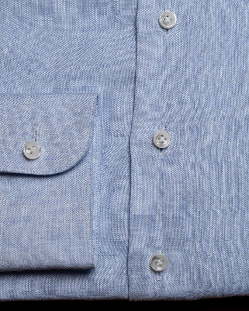 Bellini Light Blue Linen Shirt