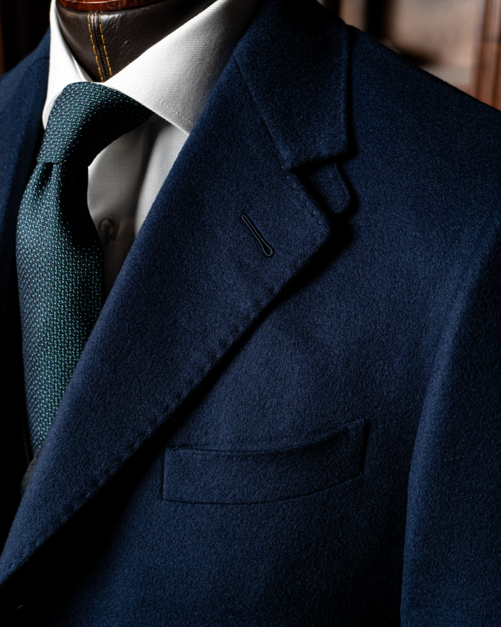 Cappotto Blu Tre Bottoni