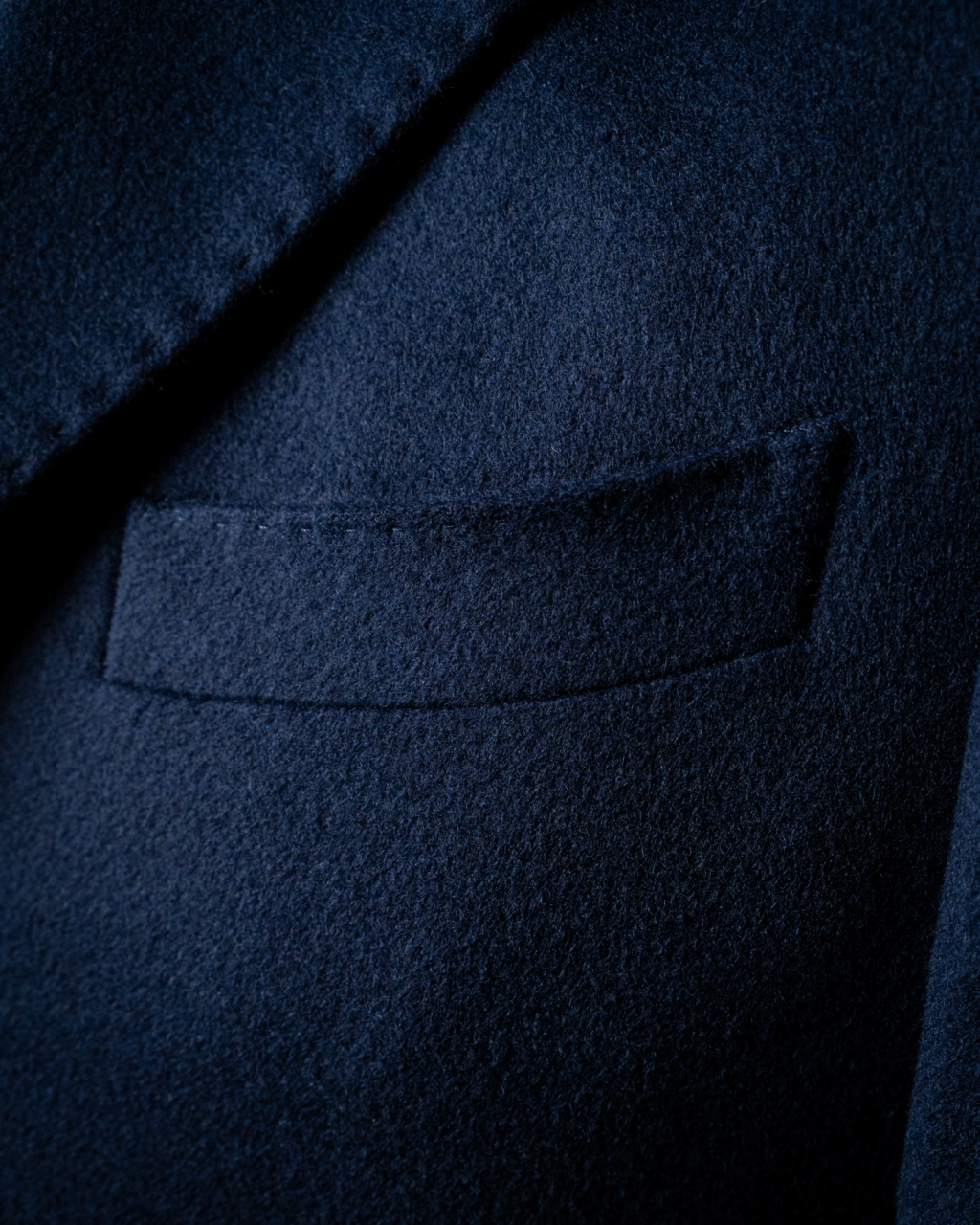 Cappotto Blu Tre Bottoni