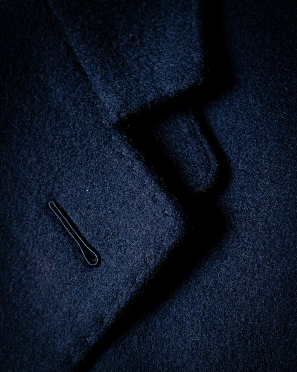 Cappotto Blu Tre Bottoni