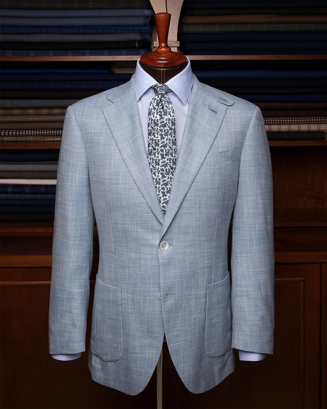 Giotto Light Blue Unlined Jacket