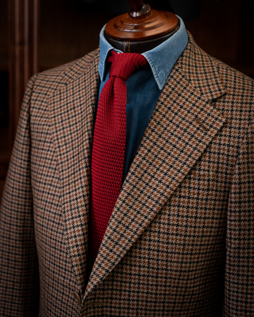 Giotto Brown Houndstooth Jacket
