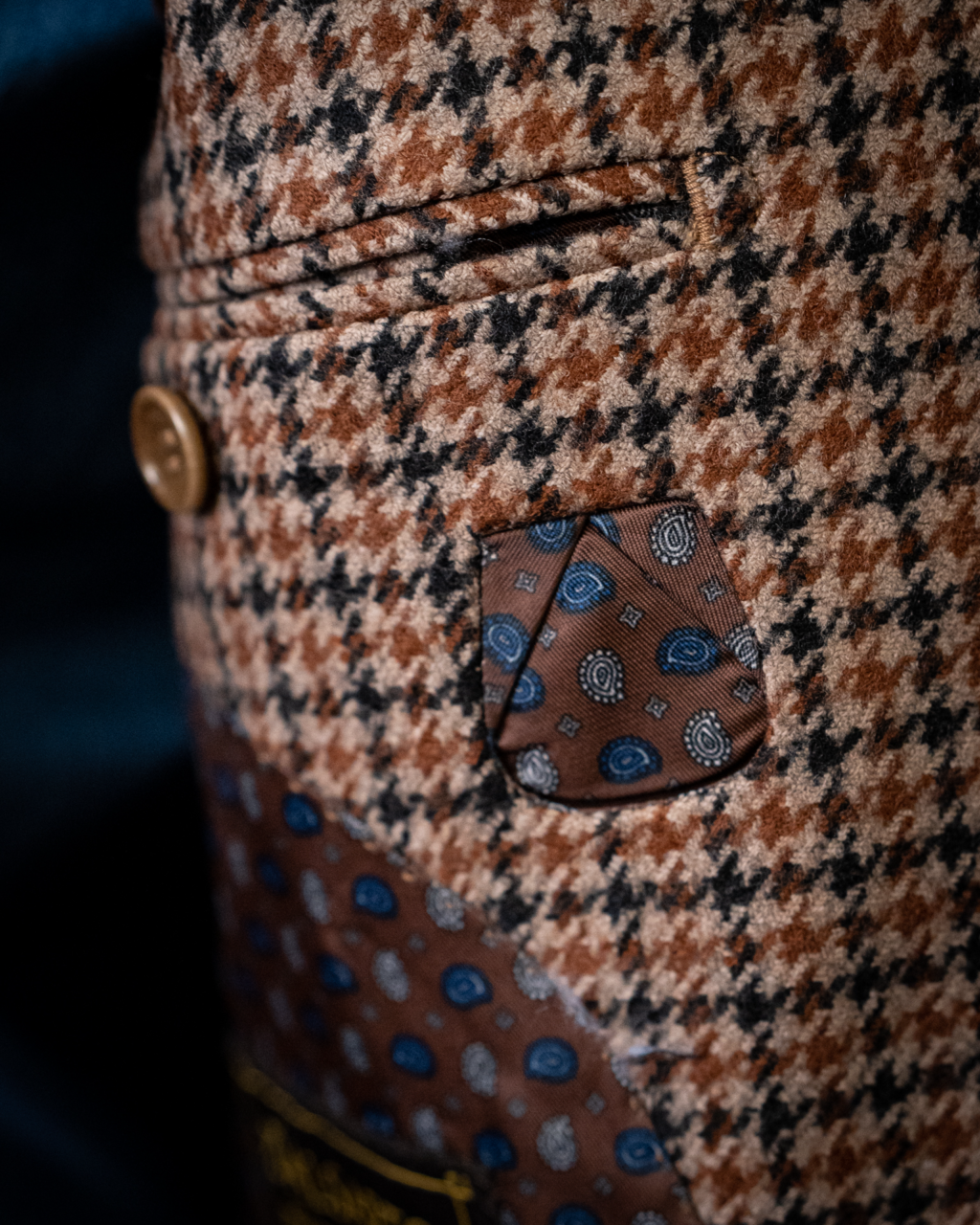 Giotto Brown Houndstooth Jacket