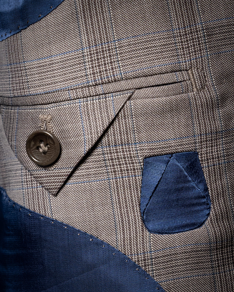 Giotto Check Beige Jacket