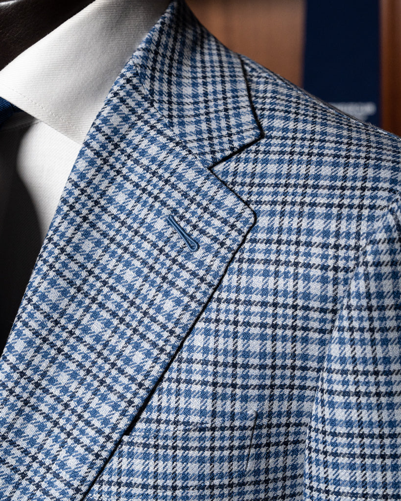 Giotto Blue Checked Jacket