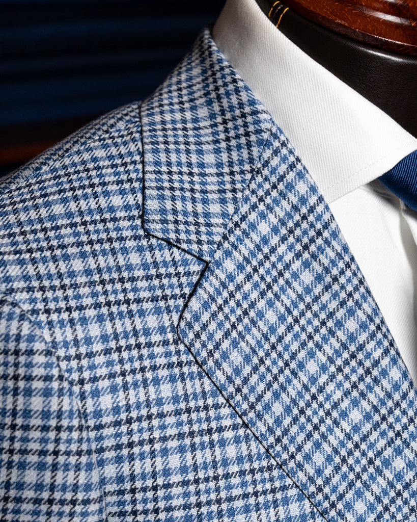 Giotto Blue Checked Jacket
