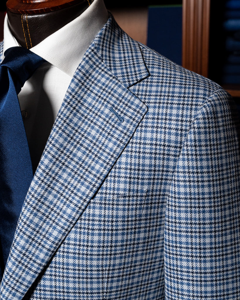 Giotto Blue Checked Jacket