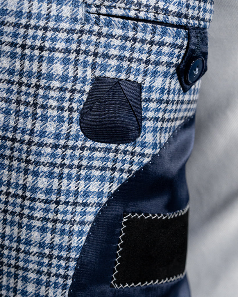 Giotto Blue Checked Jacket