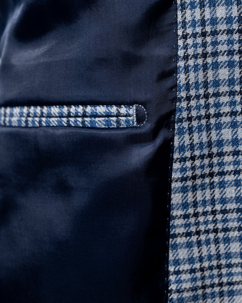 Giotto Blue Checked Jacket
