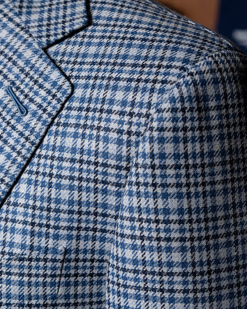 Giotto Blue Checked Jacket