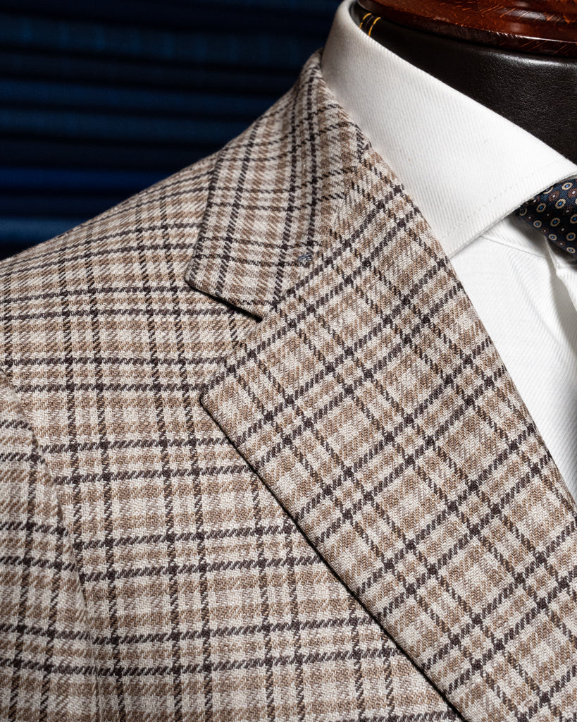 Giotto Beige Houndstooth Jacket