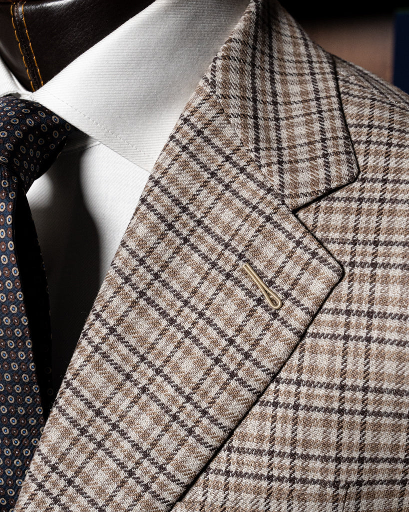 Giotto Beige Houndstooth Jacket