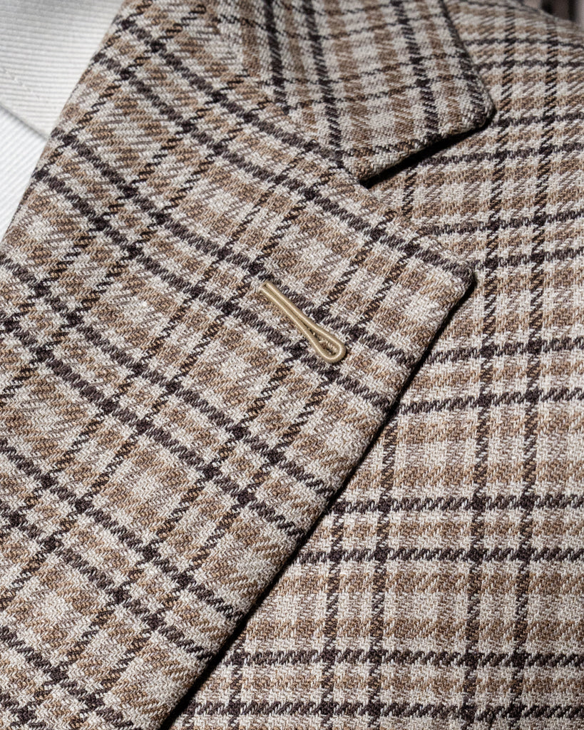 Giotto Beige Houndstooth Jacket