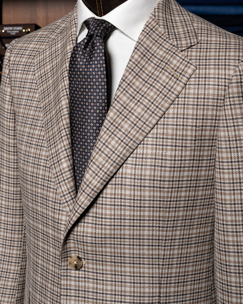 Giotto Beige Houndstooth Jacket