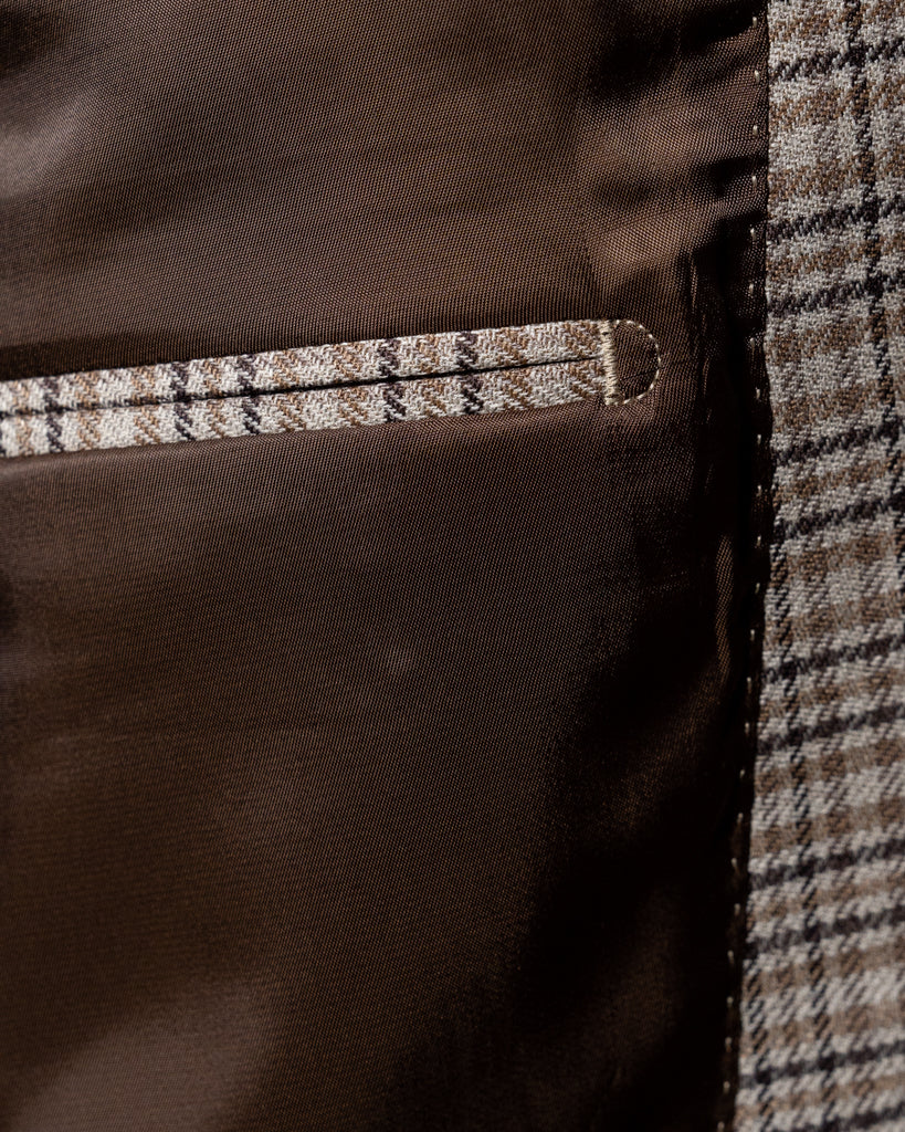 Giotto Beige Houndstooth Jacket