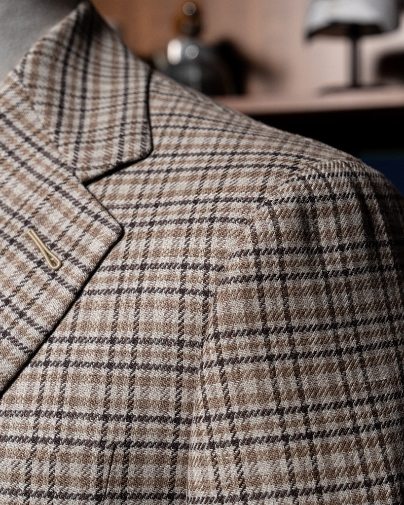 Giotto Beige Houndstooth Jacket