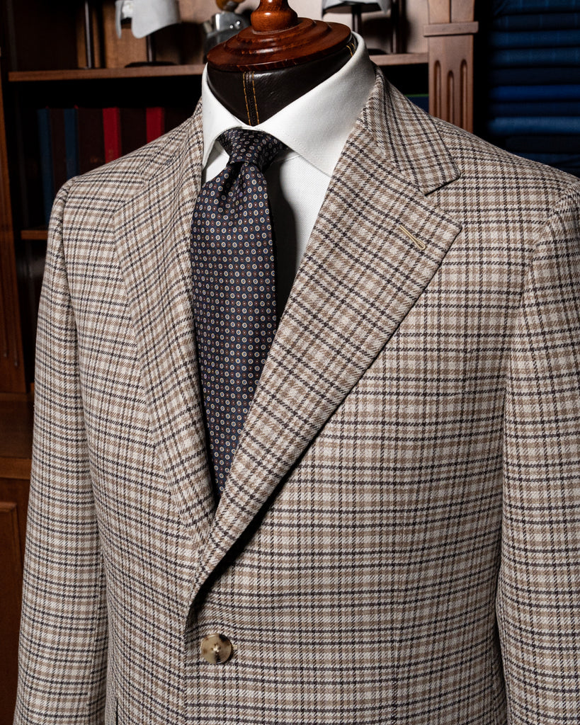 Giotto Beige Houndstooth Jacket