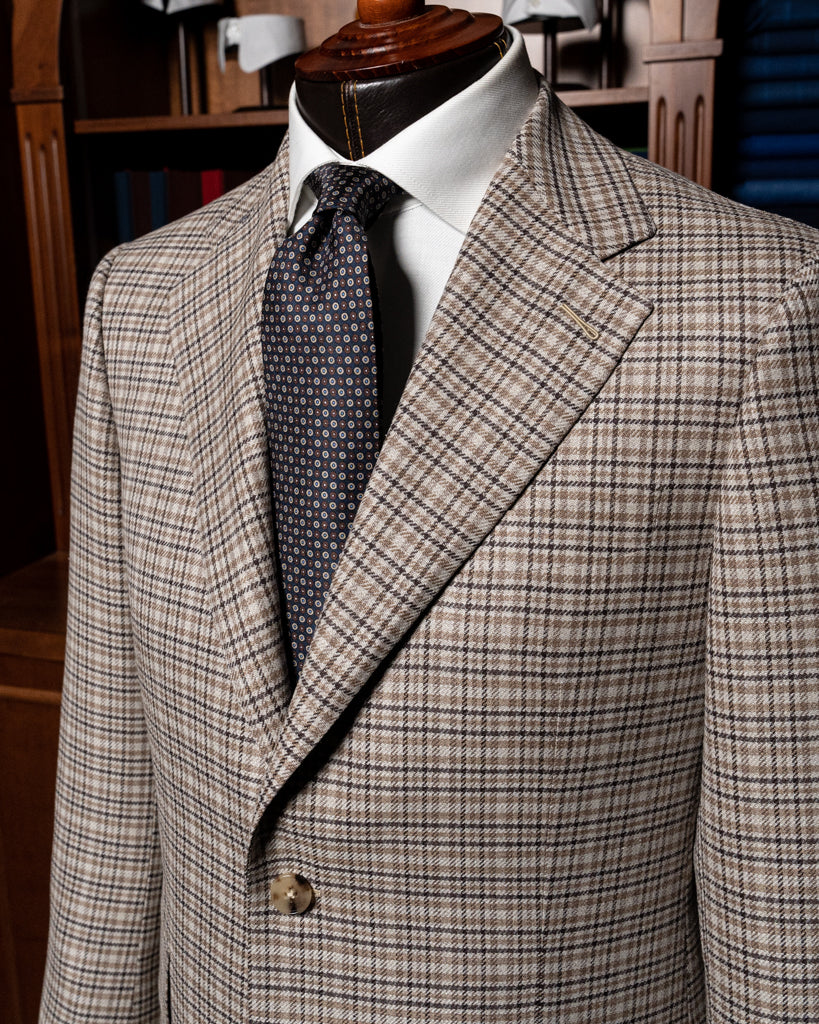 Giotto Beige Houndstooth Jacket