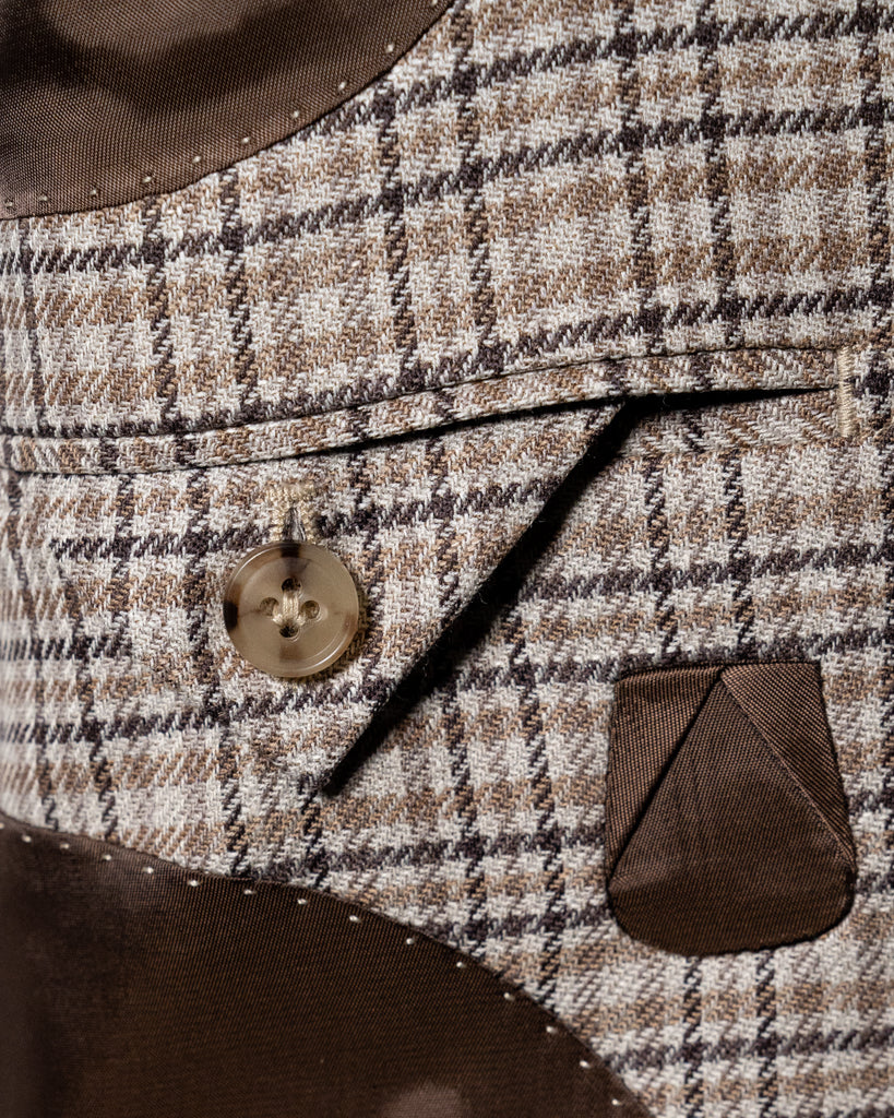 Giotto Beige Houndstooth Jacket