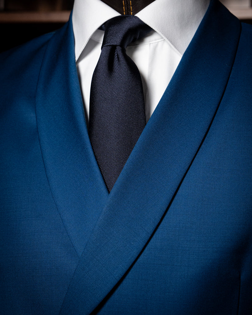 Double-Breasted Navy Shawl Waistcoat