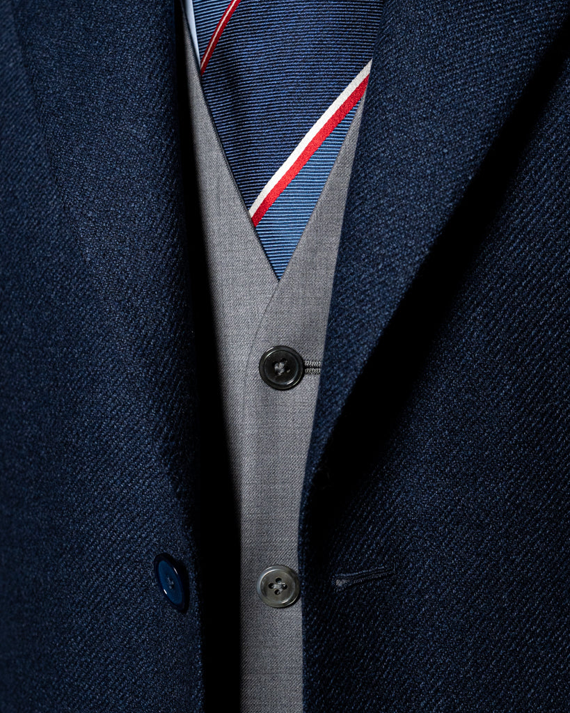 Gilet Grigio Monopetto