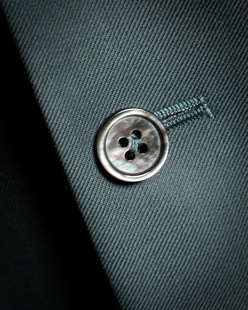 Double-Breasted Green Shawl Waistcoat