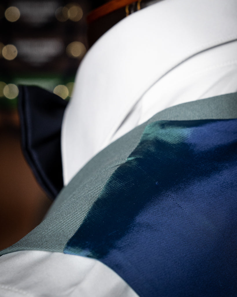 Double-Breasted Green Shawl Waistcoat