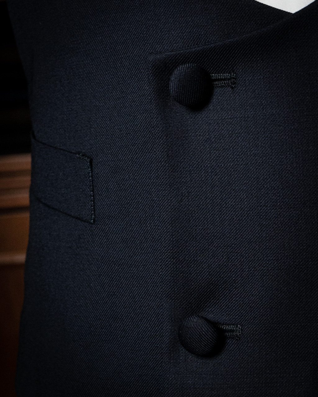 Blue Polka Dot Waistcoat