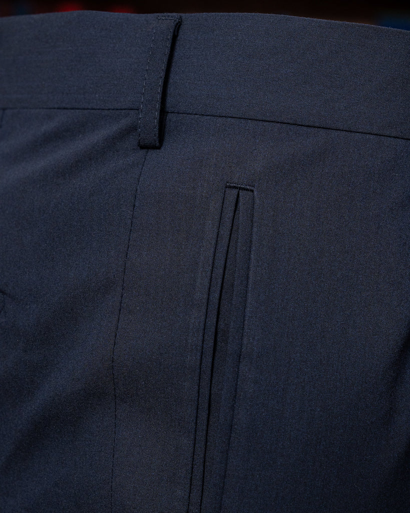 Pantalone Tiziano Blu Scuro Spinato